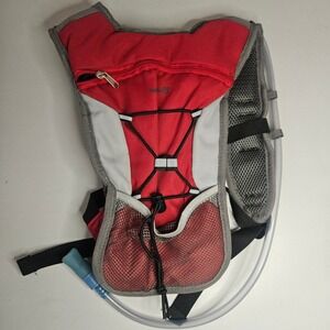 Avalanche Hydration Pack Backpack Red Grey‎ Hiking Running 1.0L 32oz Reservoir
